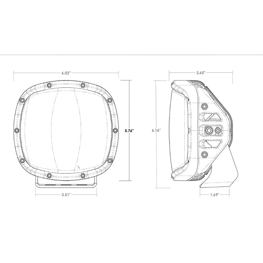 RIGID Industries Adapt XP w/Amber Pro Lens - Pair - Get Tight Gear