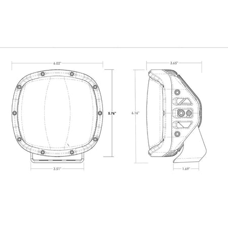 RIGID Industries Adapt XP w/Amber Pro Lens - Pair - Get Tight Gear