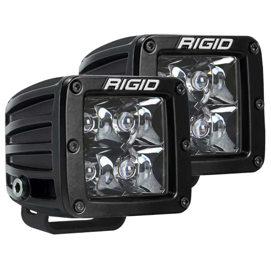 RIGID Industries D - Series Pro Dually Spot Surface Mount Pair - Midnight Edition - Get Tight Gear