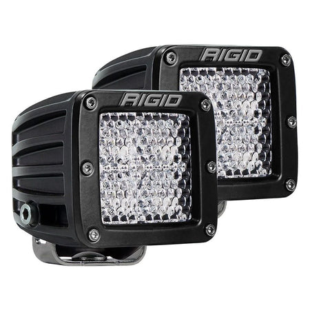 RIGID Industries D - Series PRO Flood Diffused Surface Mount Black Light - Pair - Get Tight Gear