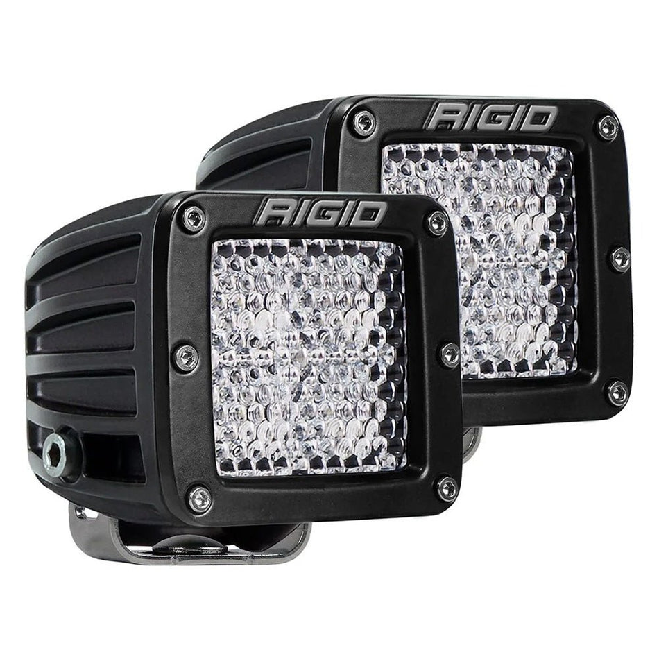 RIGID Industries D - Series PRO Flood Diffused Surface Mount Black Light - Pair - Get Tight Gear