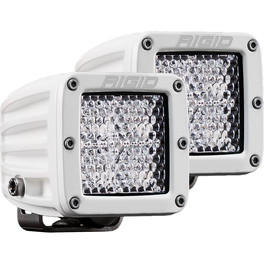 RIGID Industries D - Series PRO Hybrid - Diffused LED - Pair - White - Get Tight Gear
