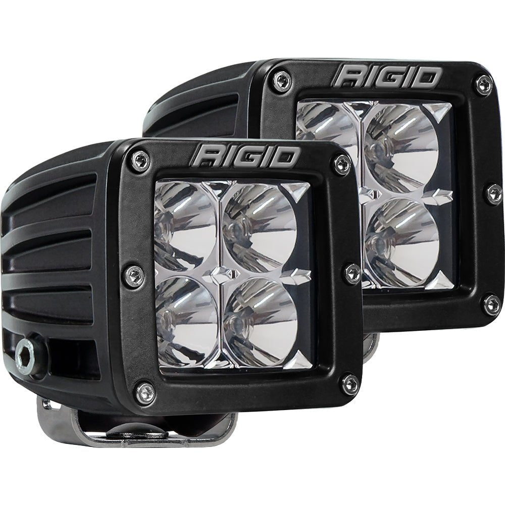 RIGID Industries D - Series PRO Hybrid - Flood LED - Pair - Black - Get Tight Gear