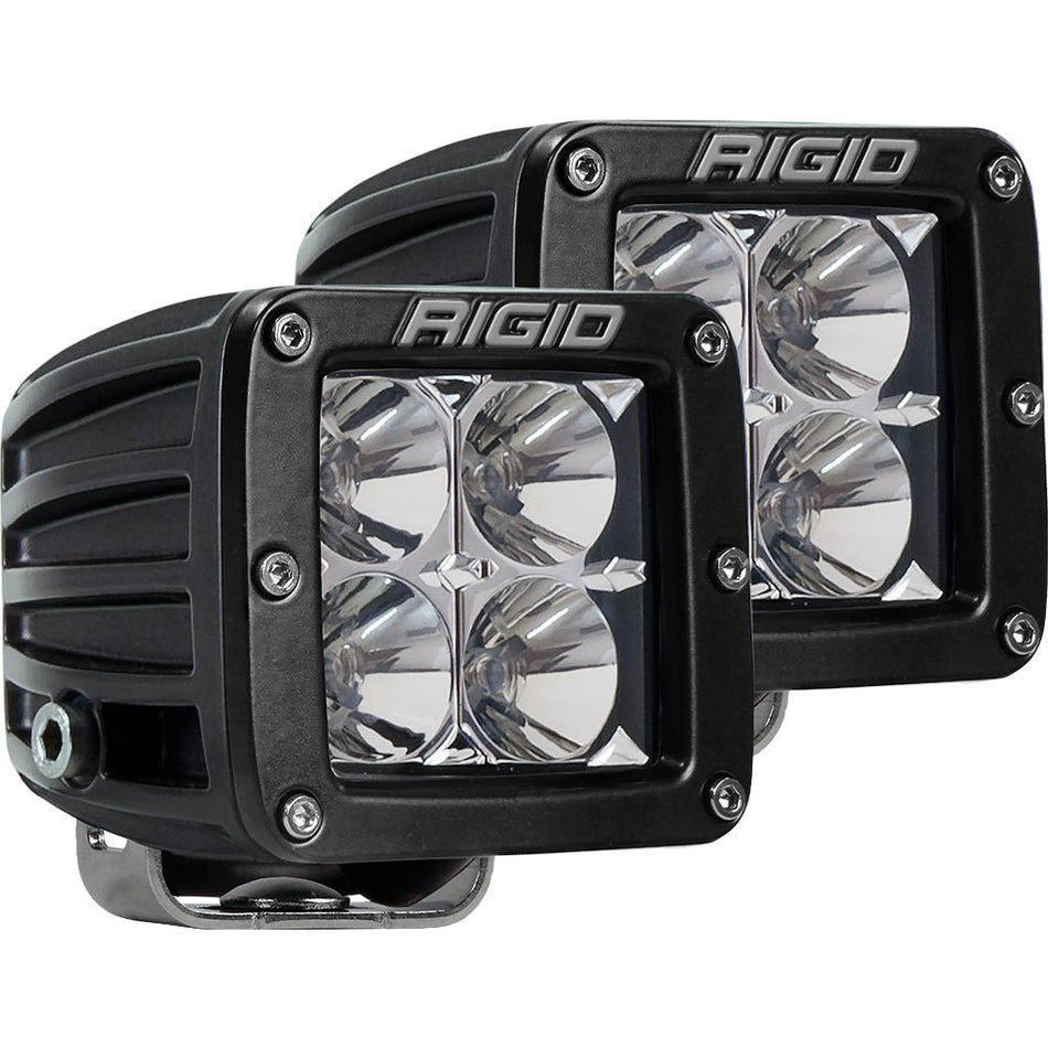 RIGID Industries D - Series PRO Hybrid - Flood LED - Pair - Black - Get Tight Gear