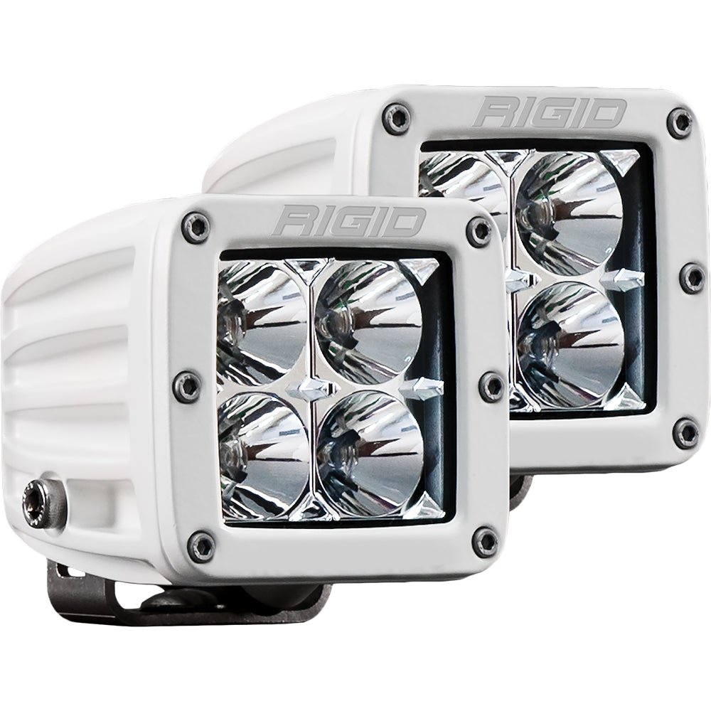 RIGID Industries D - Series PRO Hybrid - Flood LED - Pair - White - Get Tight Gear