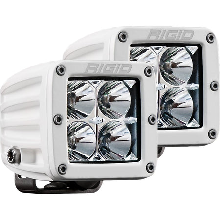 RIGID Industries D - Series PRO Hybrid - Flood LED - Pair - White - Get Tight Gear