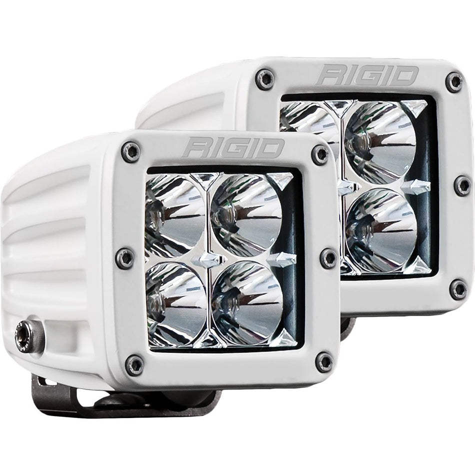 RIGID Industries D - Series PRO Hybrid - Flood LED - Pair - White - Get Tight Gear
