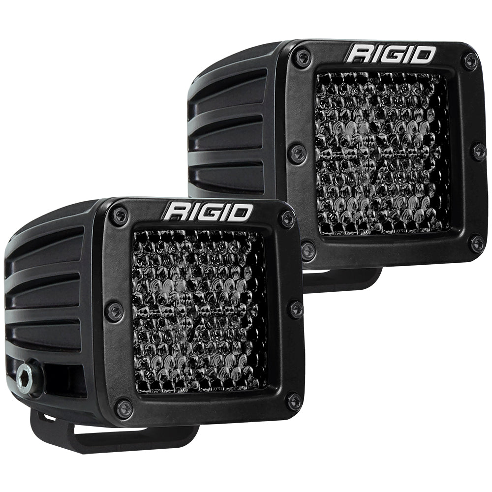 RIGID Industries D - Series Pro Spot Diffused Midnight Surface Mount - Pair - Get Tight Gear