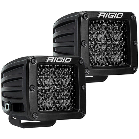RIGID Industries D - Series Pro Spot Diffused Midnight Surface Mount - Pair - Get Tight Gear
