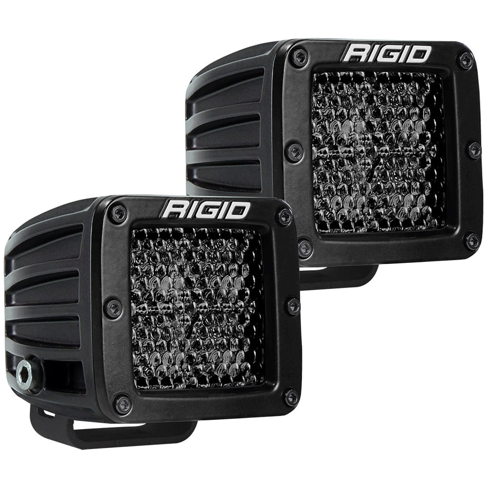 RIGID Industries D - Series Pro Spot Diffused Midnight Surface Mount - Pair - Get Tight Gear