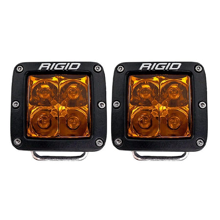 RIGID Industries D - Series Spot w/Amber Pro Lens - Pair - Get Tight Gear