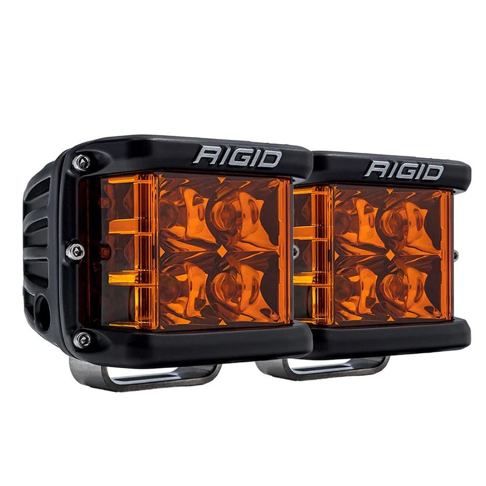 RIGID Industries D - SS Spot w/Amber Pro Lens - Pair - Get Tight Gear