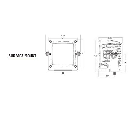 RIGID Industries D - XL PRO - Specter - Driving LED - Pair - Black - Get Tight Gear