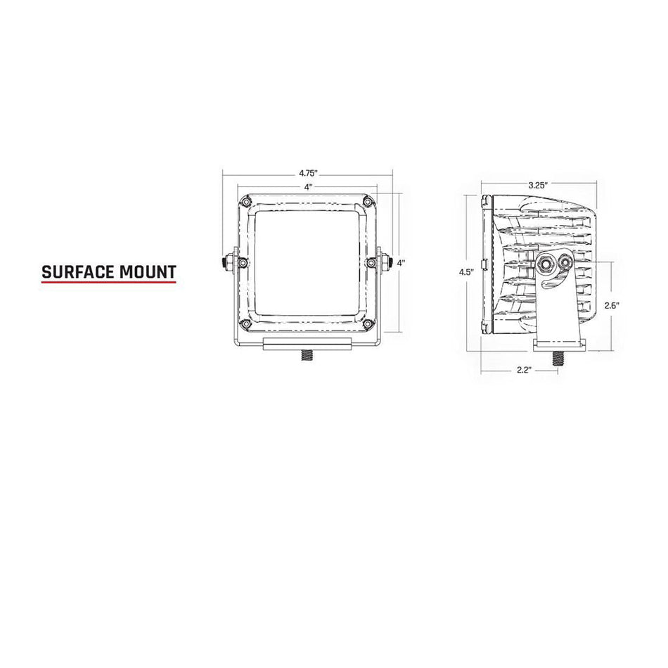 RIGID Industries D - XL PRO - Specter - Driving LED - Pair - Black - Get Tight Gear