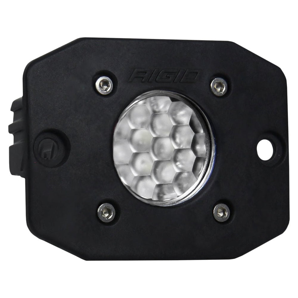 RIGID Industries Ignite Flush Mount Diffused - Single - Black - Get Tight Gear