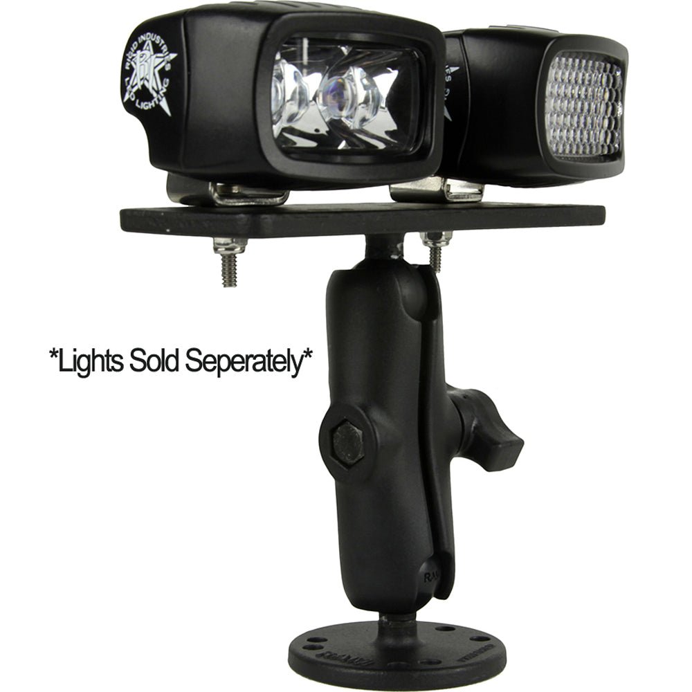 RIGID Industries RAM Bolt Down 3.7" Arm - 6.25" x 2" Plate - Get Tight Gear