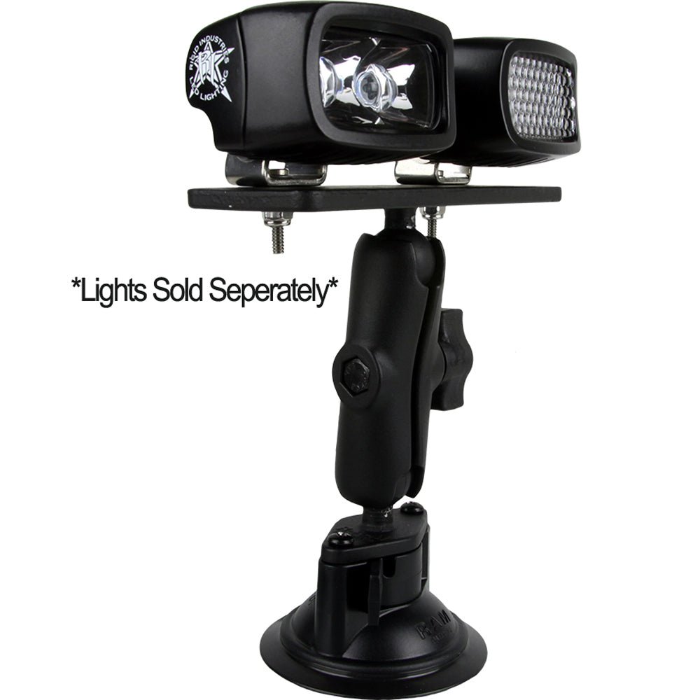 RIGID Industries RAM Suction 3.7" Arm - 6.25" x 2" Plate - Get Tight Gear