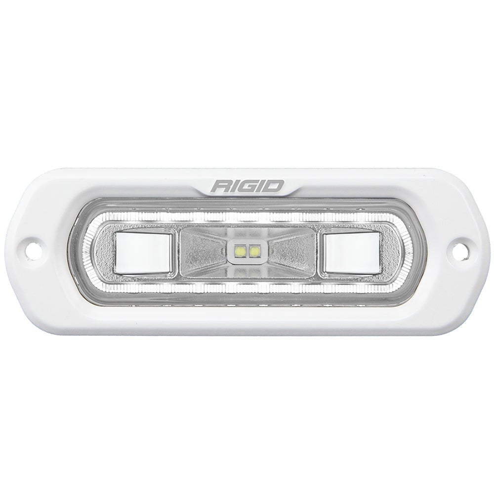 RIGID Industries SR - L Series Marine Spreader Light - White Flush Mount - White Light w/White Halo - Get Tight Gear