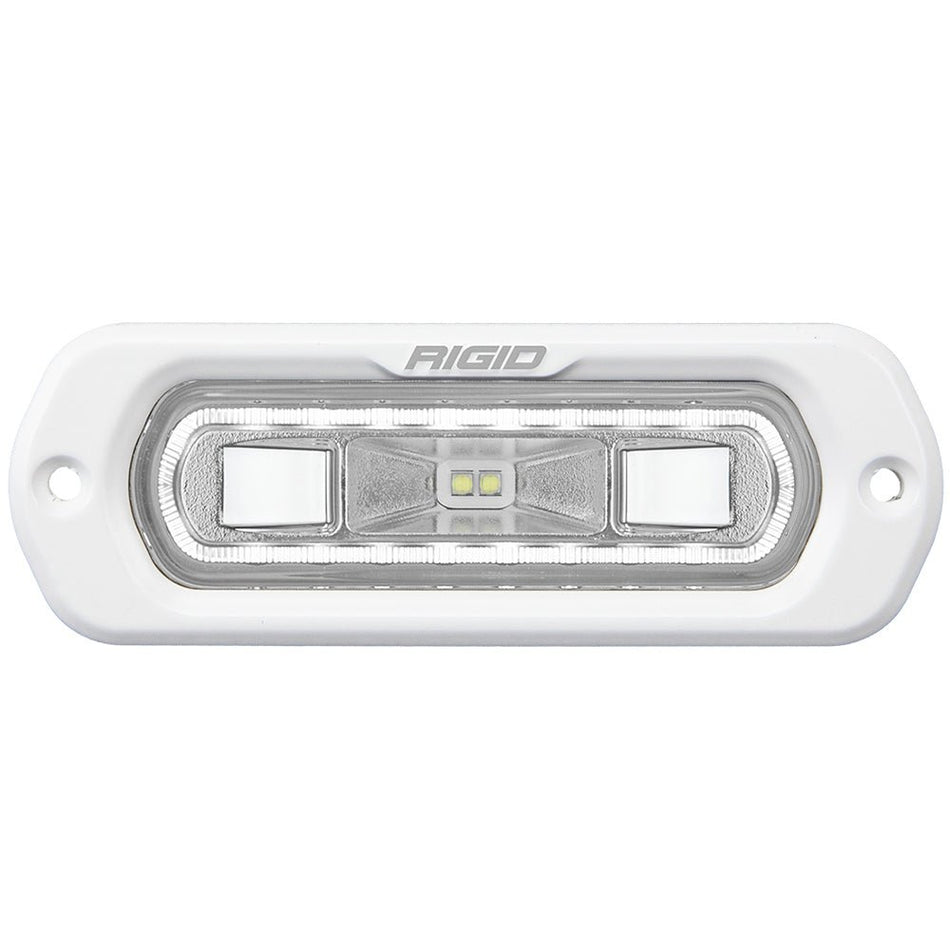 RIGID Industries SR - L Series Marine Spreader Light - White Flush Mount - White Light w/White Halo - Get Tight Gear
