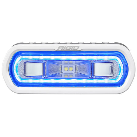 RIGID Industries SR - L Series Marine Spreader Light - White Surface Mount - White Light w/Blue Halo - Get Tight Gear