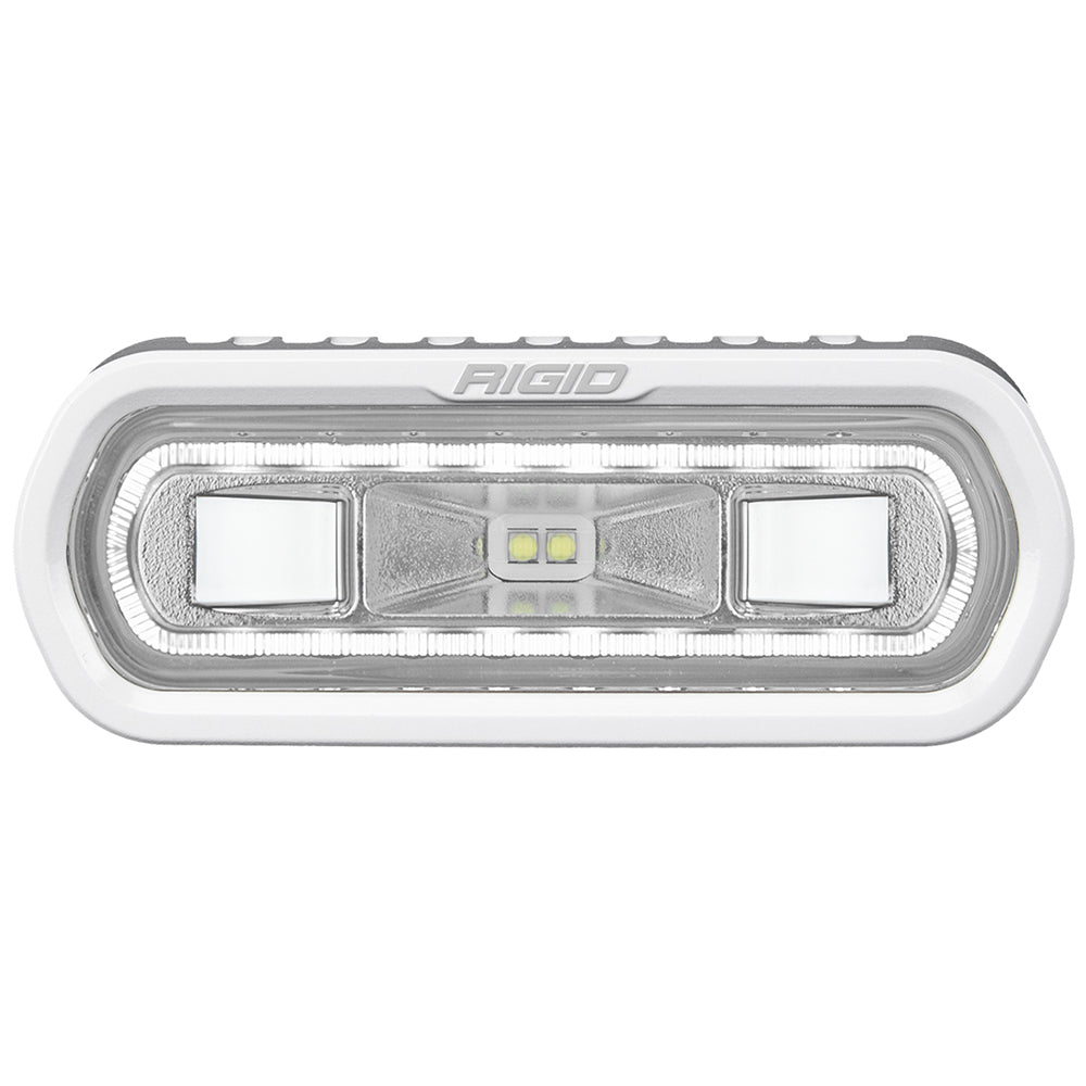 RIGID Industries SR - L Series Marine Spreader Light - White Surface Mount - White Light w/White Halo - Get Tight Gear