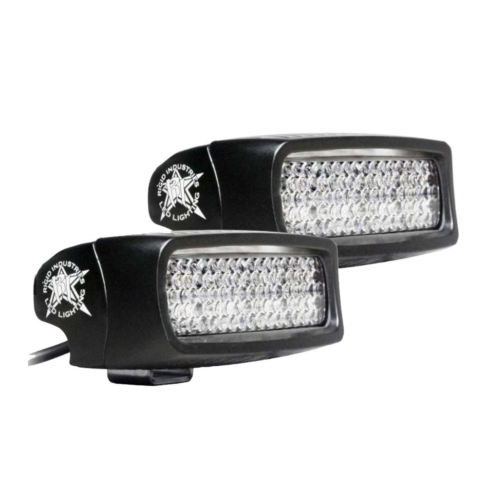 RIGID Industries SR - Q PRO Back Up Light Kit - Surface Mount Diffused - Pair - Black - Get Tight Gear