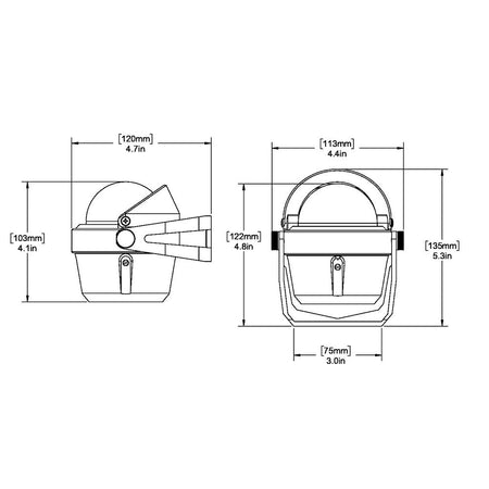 Ritchie B - 51W Explorer Compass - Bracket Mount - White - Get Tight Gear