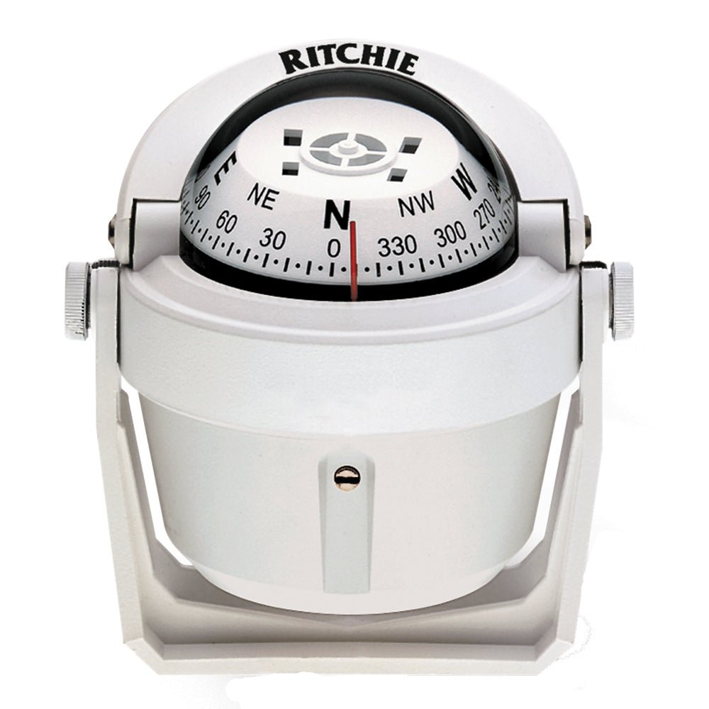 Ritchie B - 51W Explorer Compass - Bracket Mount - White - Get Tight Gear