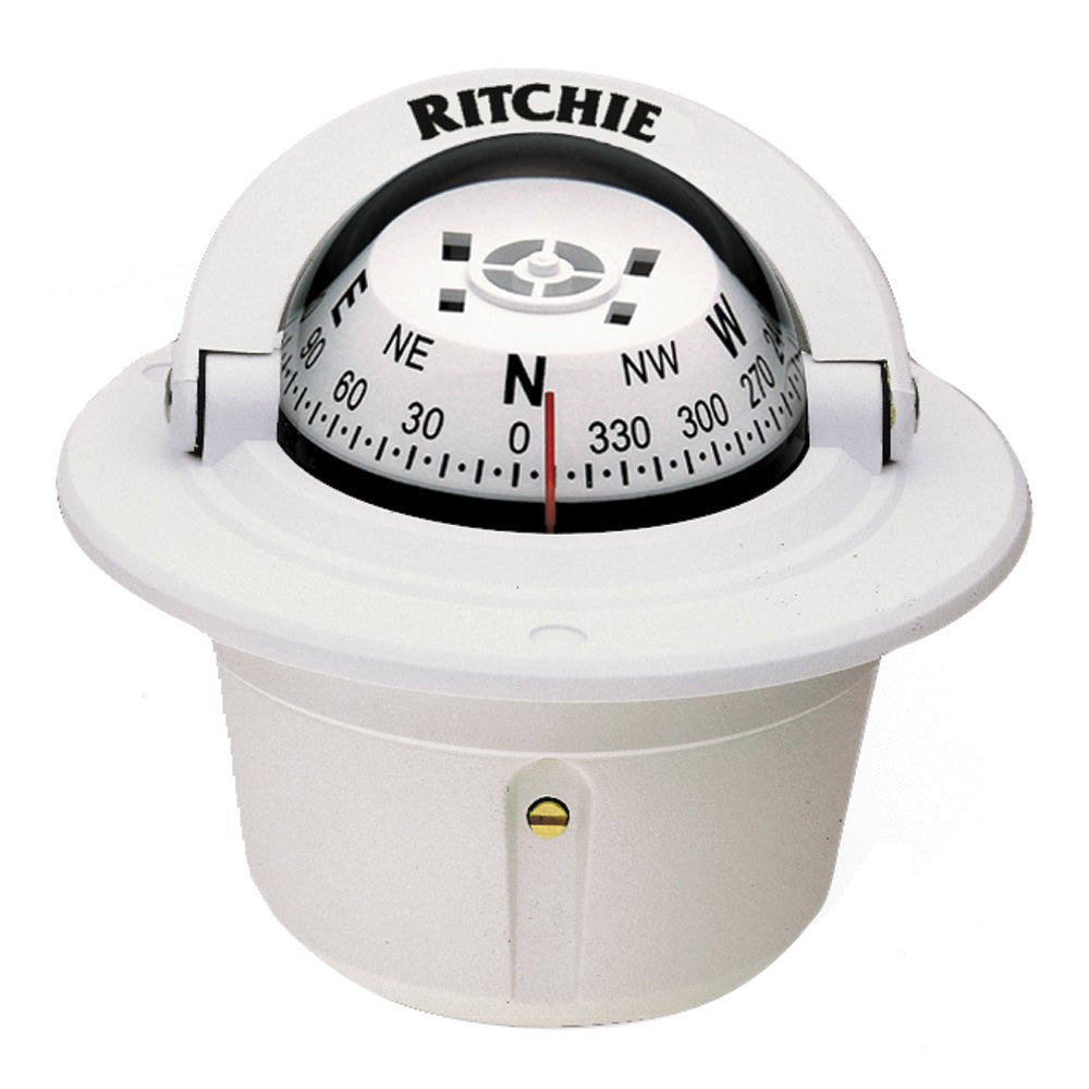 Ritchie F - 50W Explorer Compass - Flush Mount - White - Get Tight Gear