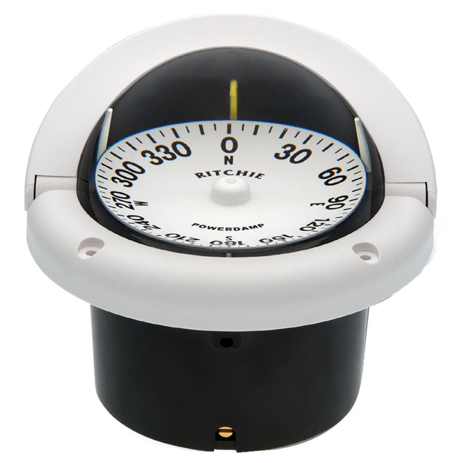 Ritchie HF - 742W Helmsman Compass - Flush Mount - White - Get Tight Gear