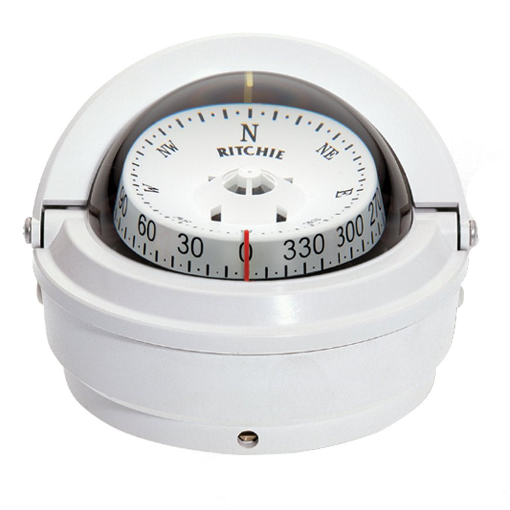 Ritchie S - 87W Voyager Compass - Surface Mount - White - Get Tight Gear