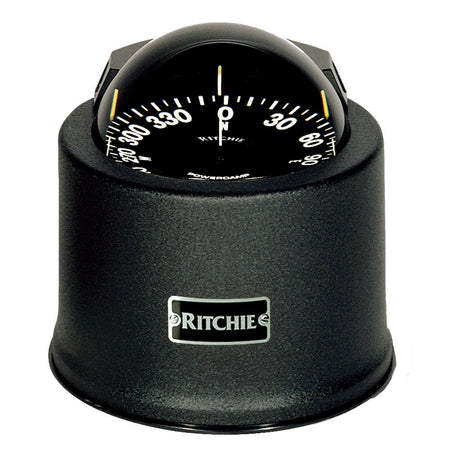 Ritchie SP - 5 - B GlobeMaster Compass - Pedestal Mount - Black - 5 Degree Card 12V - Get Tight Gear