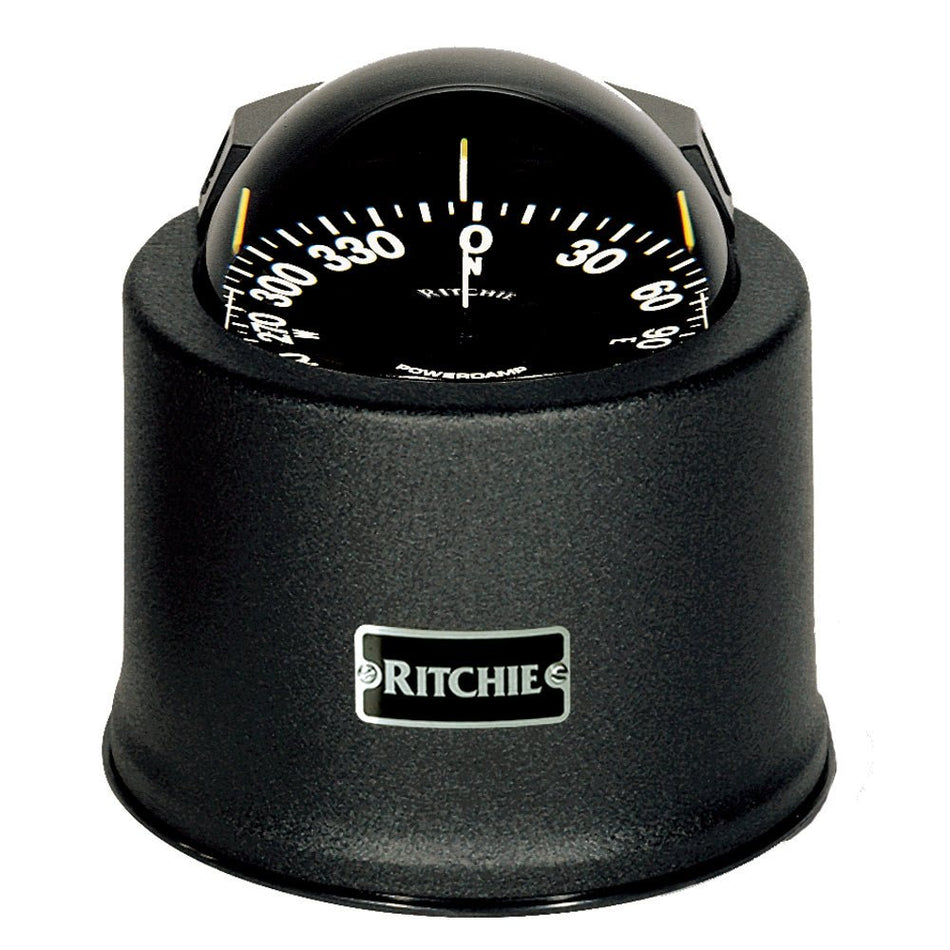 Ritchie SP - 5 - B GlobeMaster Compass - Pedestal Mount - Black - 5 Degree Card 12V - Get Tight Gear