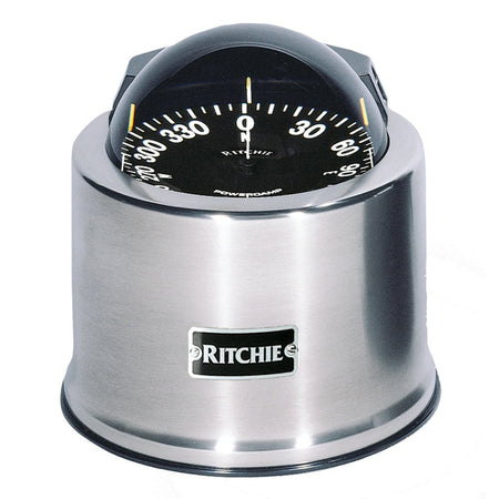 Ritchie SP - 5 - C GlobeMaster Compass - Pedestal Mount - Stainless Steel - 12V - 5 Degree Card - Get Tight Gear