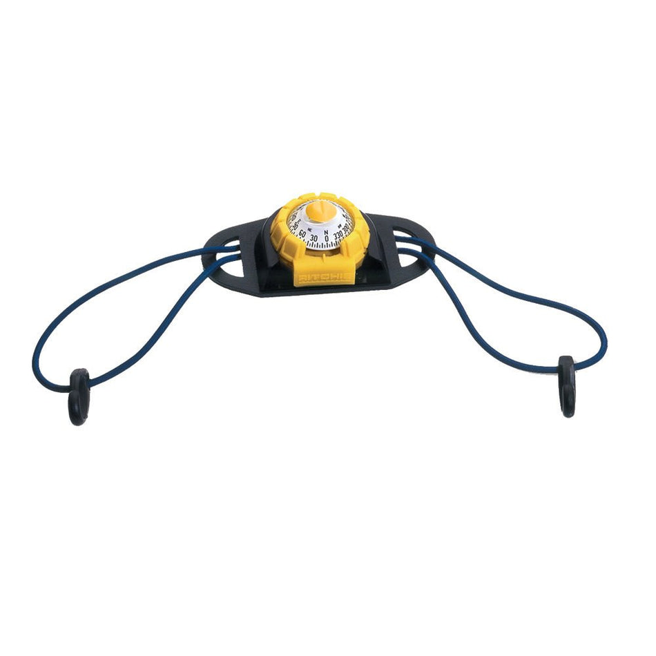 Ritchie X - 11Y - TD SportAbout Compass w/Kayak Tie - Down Holder - Yellow/Black - Get Tight Gear