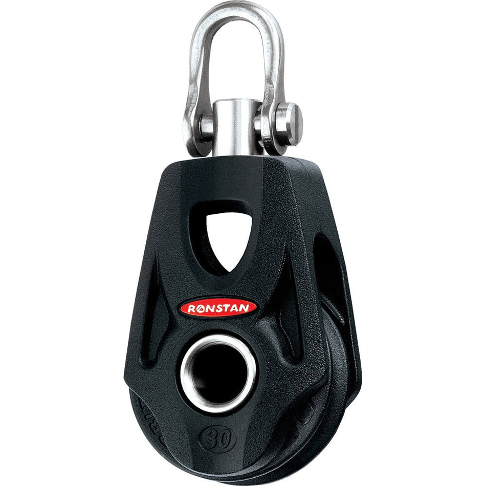 Ronstan Series 30 Ball Bearing Orbit Block - Single - Becket - Swivel Shackle Head - Get Tight Gear