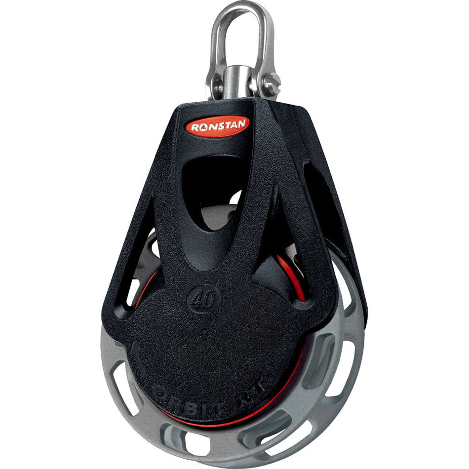 Ronstan Series 40 Ratchet Orbit Block - Single - Auto - Swivel Shackle Head - Get Tight Gear