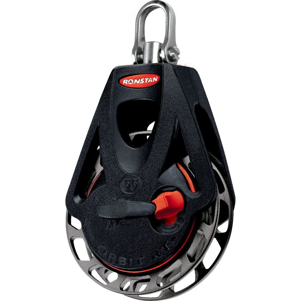 Ronstan Series 55 Ratchet Orbit Block - Single - Swivel Head - Auto & Manual - Get Tight Gear