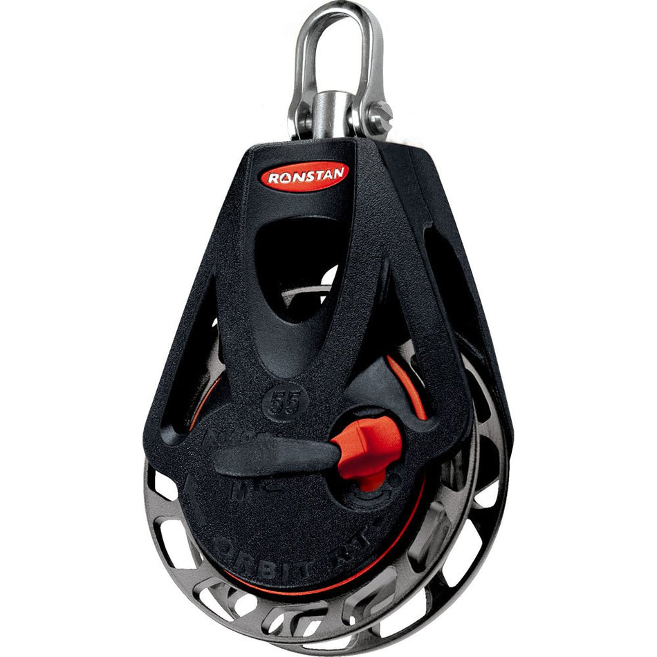 Ronstan Series 55 Ratchet Orbit Block - Single - Swivel Head - Auto & Manual - Get Tight Gear