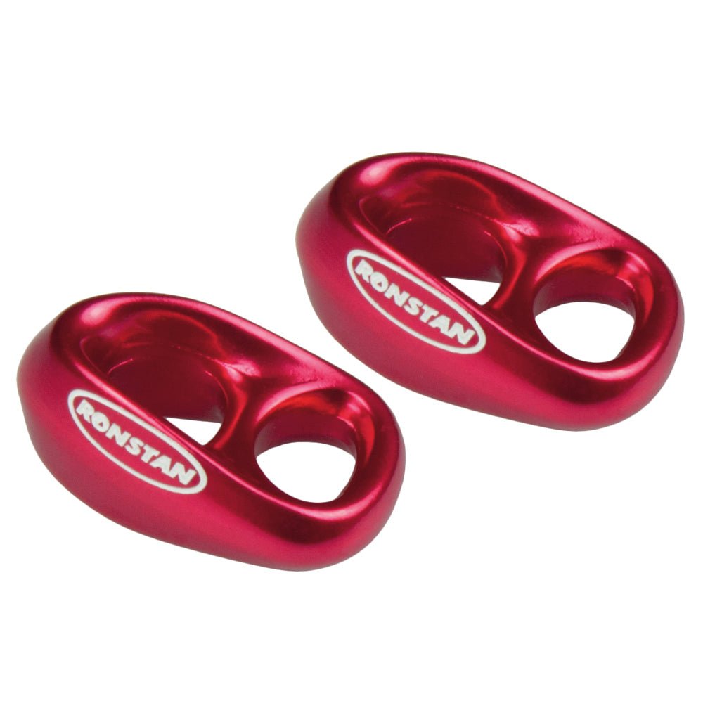 Ronstan Shock - 3/16" Line - 1/4" Webbing - Red - Pair - Get Tight Gear