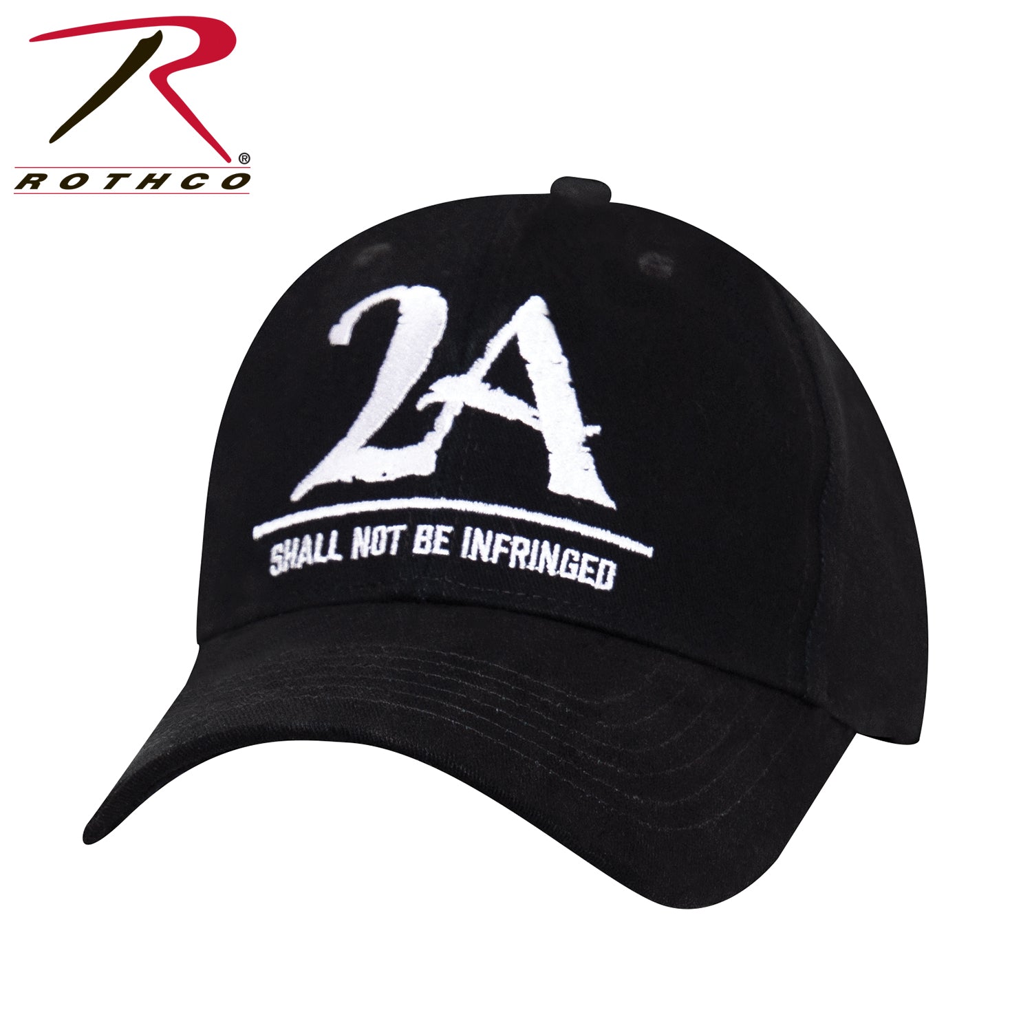 Rothco 2A "Shall Not Be Infringed" Low Profile Cap - Black Black Size One Size - Get Tight Gear