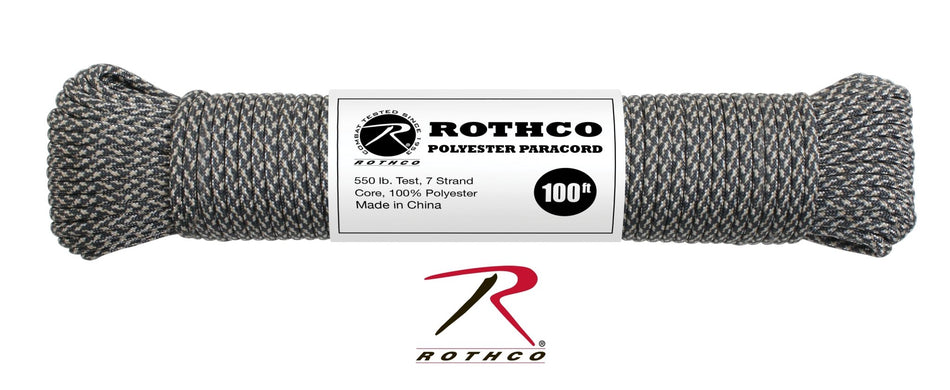 Rothco 550lb Type III Polyester Paracord ACU Digital Camo Size 100' - Get Tight Gear