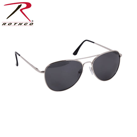 Rothco 58mm Polarized Sunglasses Chrome / Smoke - Get Tight Gear