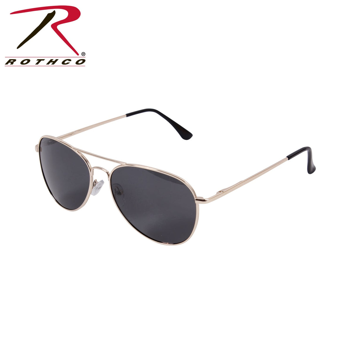Rothco 58mm Polarized Sunglasses Gold / Smoke - Get Tight Gear