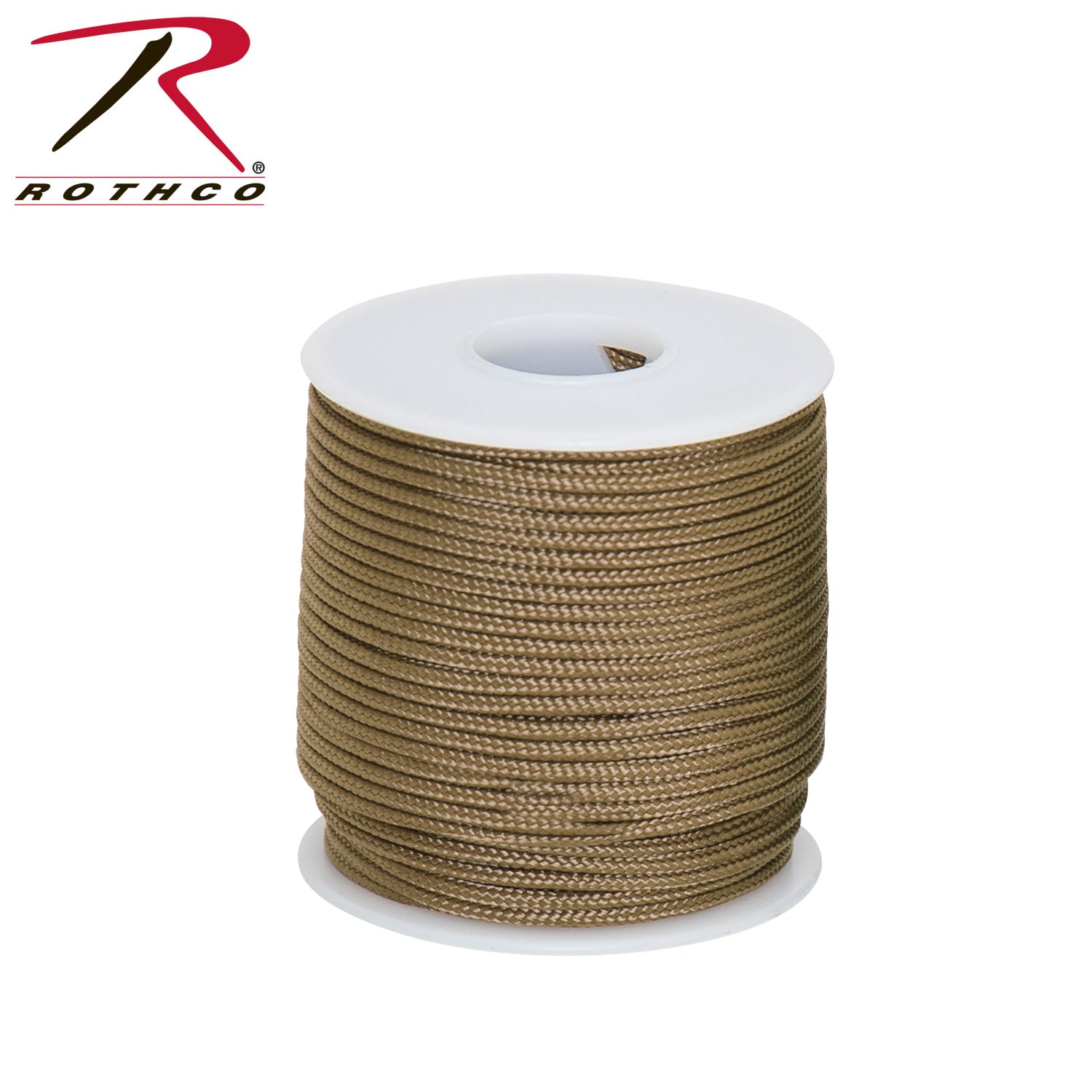 Rothco 95lb Micro Cord 100ft Spool Coyote Brown - Get Tight Gear