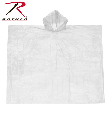 Rothco All Weather Emergency Poncho Clear Size One Size - Get Tight Gear