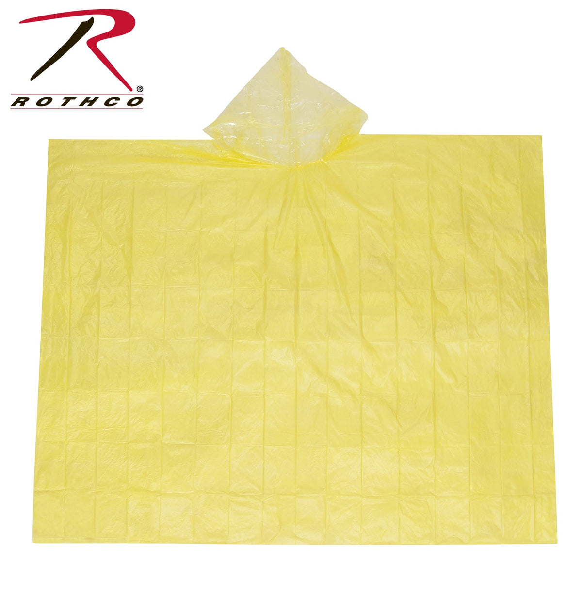 Rothco All Weather Emergency Poncho Yellow Size One Size - Get Tight Gear