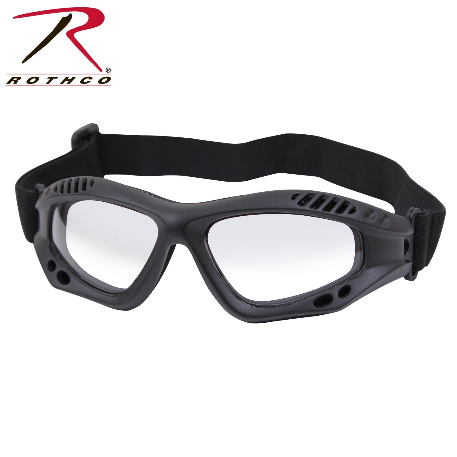 Rothco ANSI Rated Tactical Goggles Black / Clear - Get Tight Gear