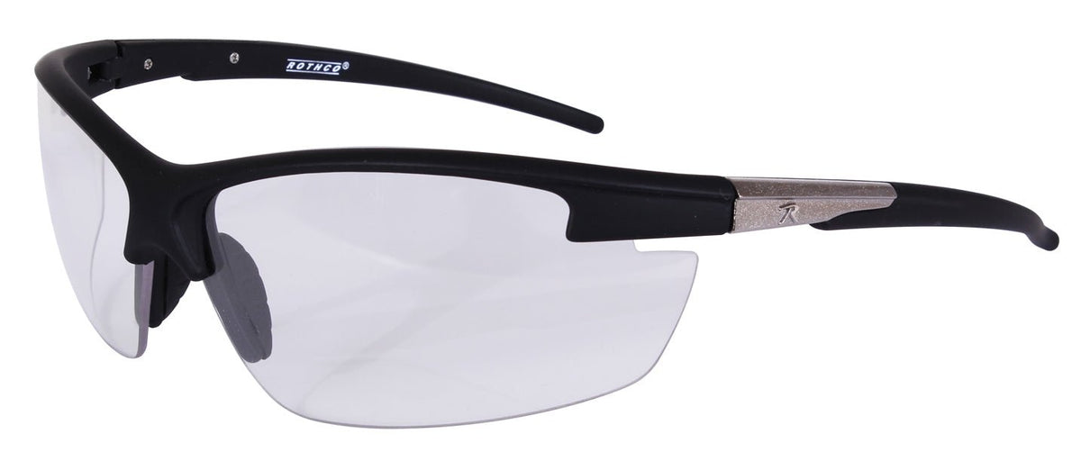 Rothco AR - 7 Sport Glasses Black / Clear - Get Tight Gear