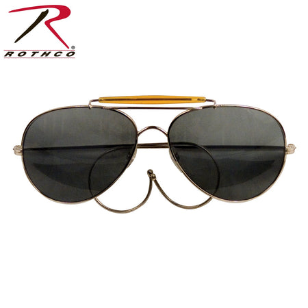 Rothco Aviator Air Force Style Sunglasses Smoke - Get Tight Gear